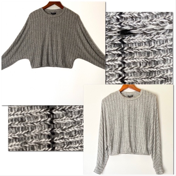 2/$25- ✨XS Dynamite Grey/Black Stripe Batwing✨ADD ON $60➕ - Picture 2 of 8